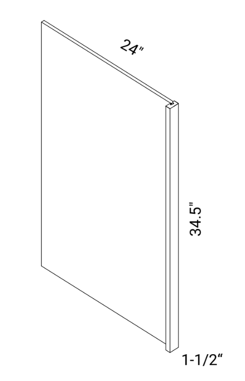 Dishwasher Return Panel Seals 24 Inch Gap For Built In Look