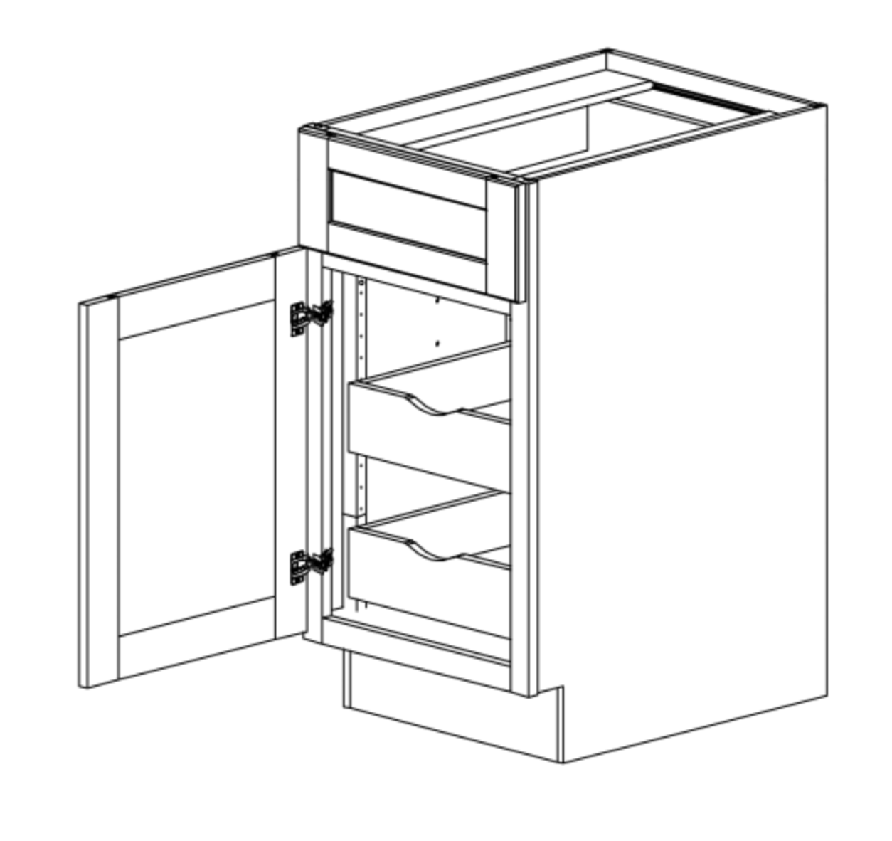 Roll Out Tray Kit For Cabinets With Ball Bearing Slides