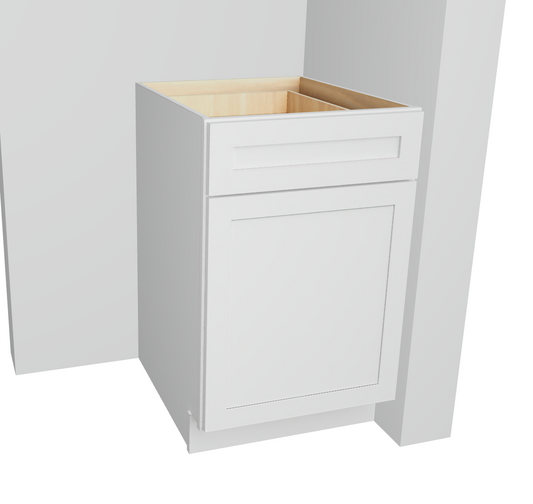 Base Cabinet LeftRight Doors One Drawer One Adjustable Shelf