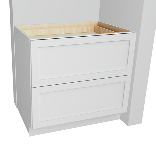 Base Cabinet Double Drawers For Storage