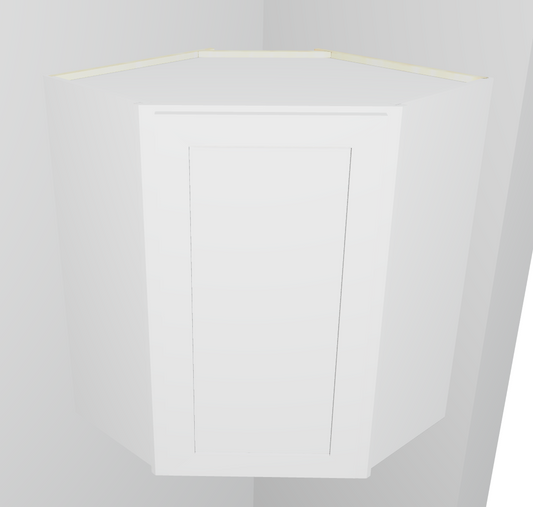 Diagonal Wall Cabinet Left Right Door Adjustable Shelves