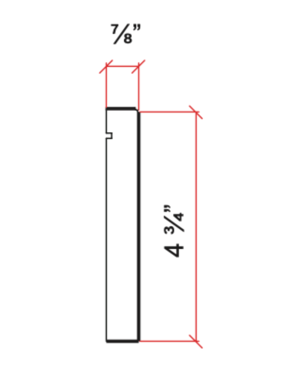 Base Board Flat Crown Molding Modern Trim For Clean Look