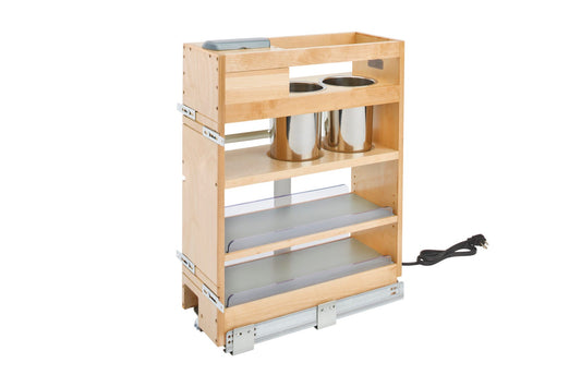 Rev A Shelf 445 Series Vanity Outlet Grooming Organizer