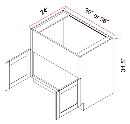 Farm Sink Base Cabinet Double Doors Storage Solution