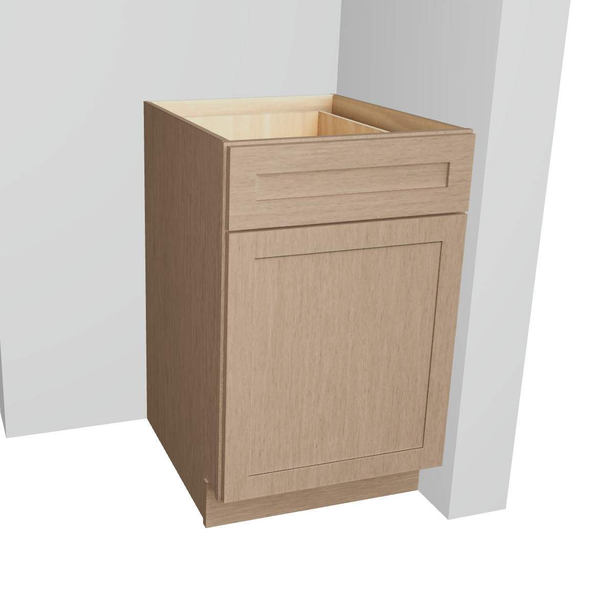 Base Cabinet LeftRight Doors One Drawer One Adjustable Shelf