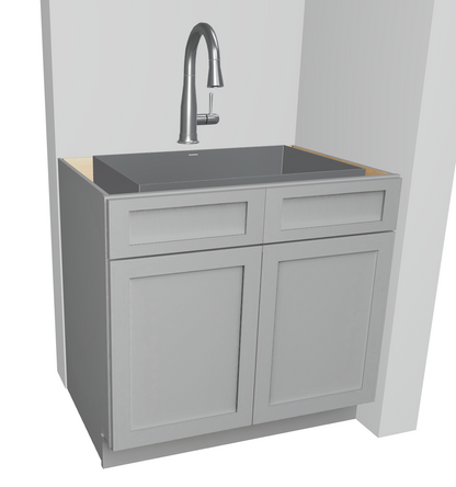 Sink Base Cabinet With Double Doors And False Fronts