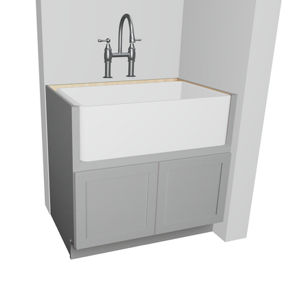 Farm Sink Base Cabinet Double Doors Storage Solution