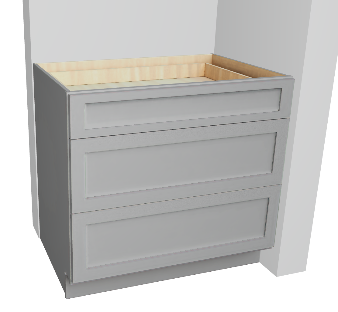 Base Cabinet Three Drawers Premium Durable Storage Solution