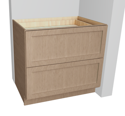 Base Cabinet Double Drawers For Storage