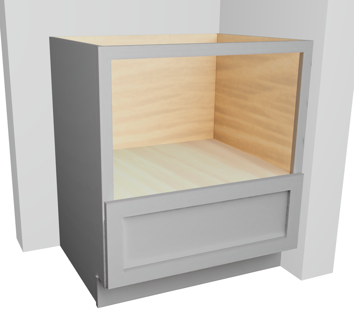 Base Microwave Cabinet With One Drawer Solid Wood For Home