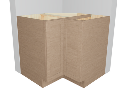 Base Lazy Susan Cabinet Bi Fold Doors For Corner Storage