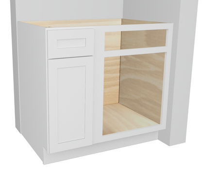 Base Blind Corner Cabinet One Door Drawer Adjustable Shelf