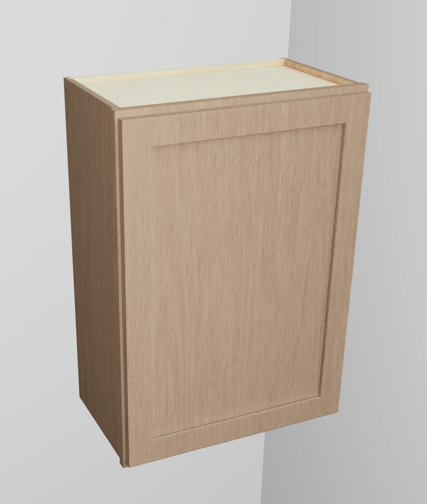 Wall Cabinet Left Right Door Two Adj Shelves 30 In