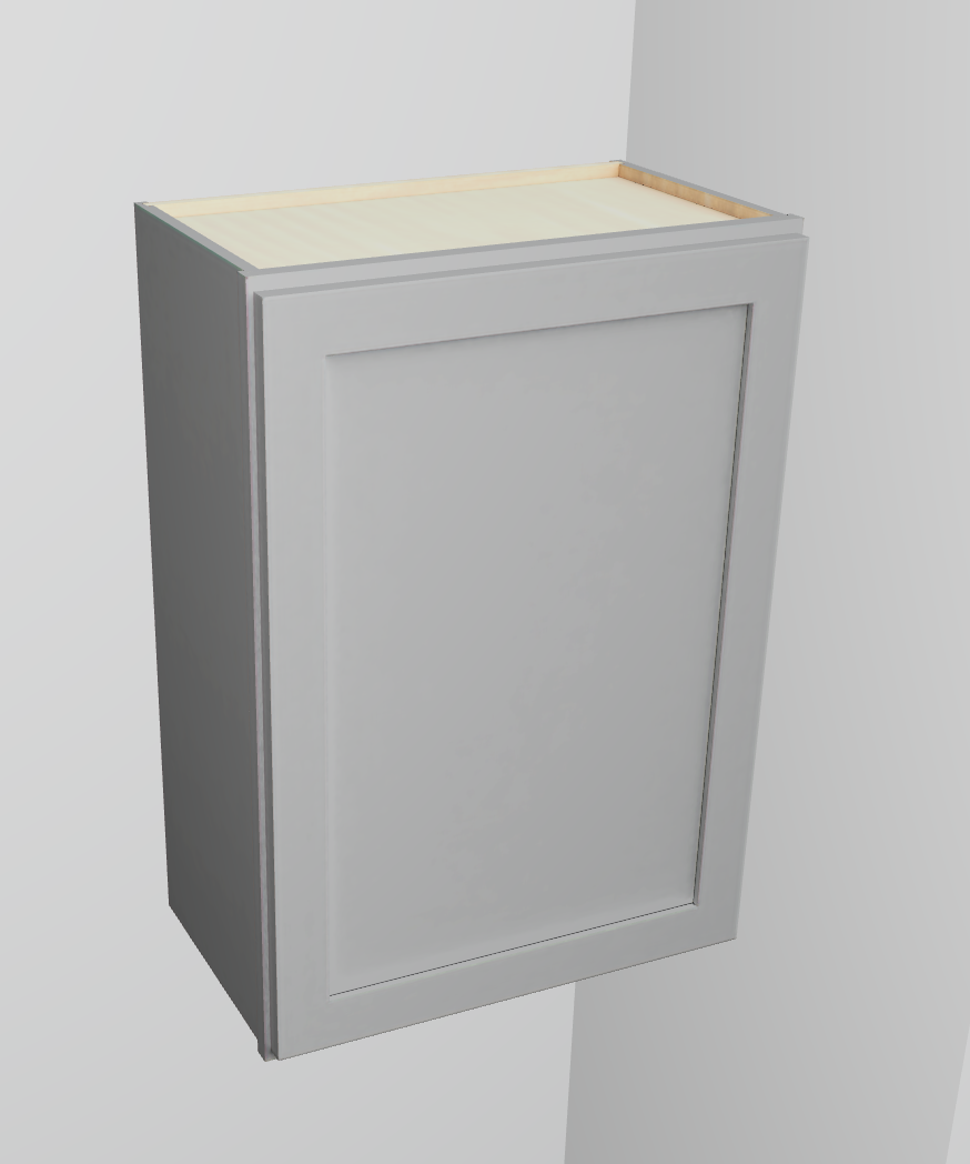 Wall Cabinet Left Right Door Two Adj Shelves 30 In